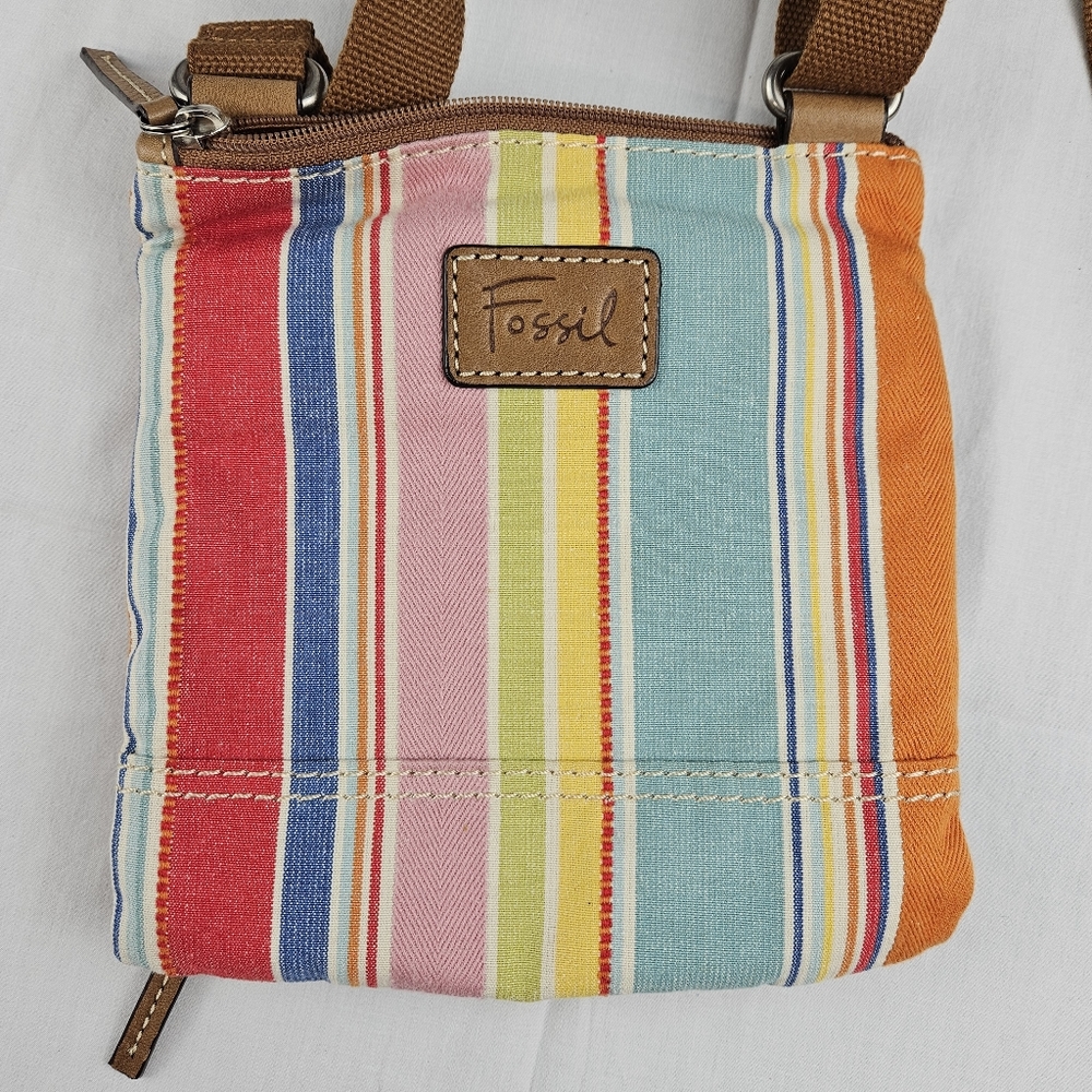 Fossil strip multi colored crossbody bag - Picture 11 of 13